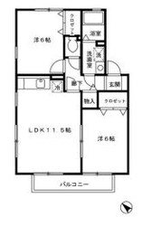 メイプルタウン川越的場Ｂの物件間取画像